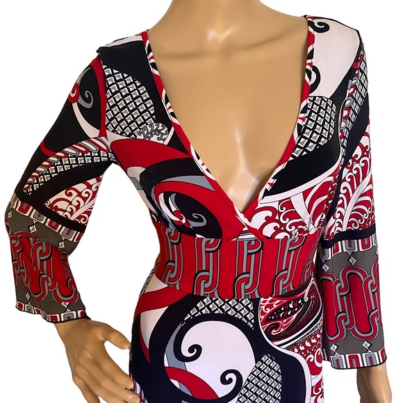 MISS BISOU | RED & BLACK DRESS SZ M - Picture 7 of 16